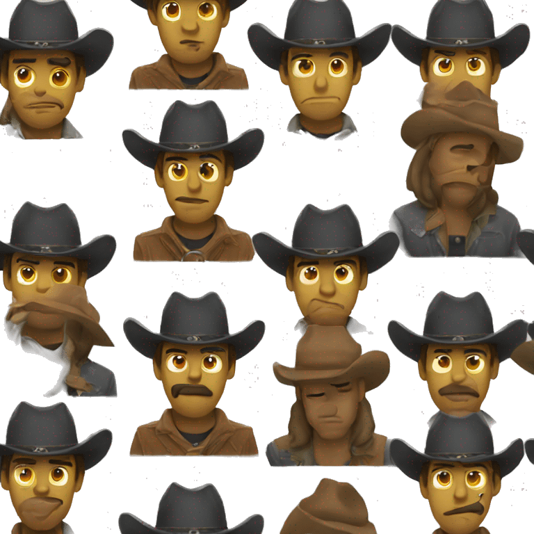 sad cowboy emoji  emoji