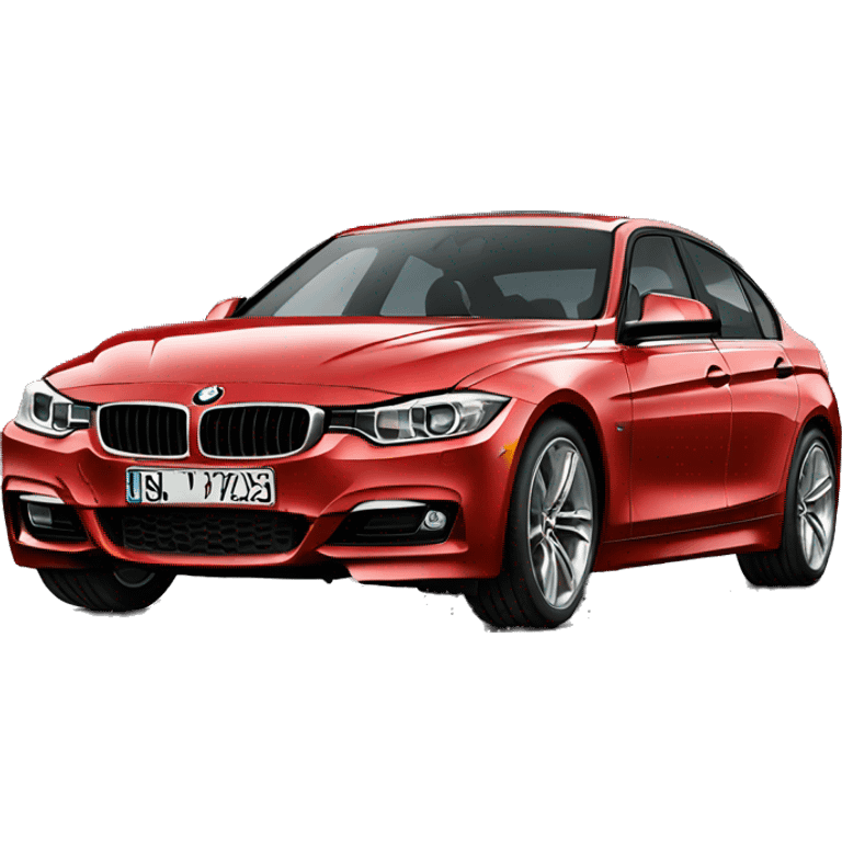 Bmw red f30 emoji