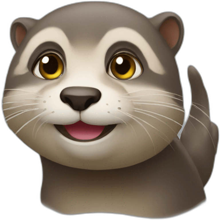 Chat sur loutre emoji