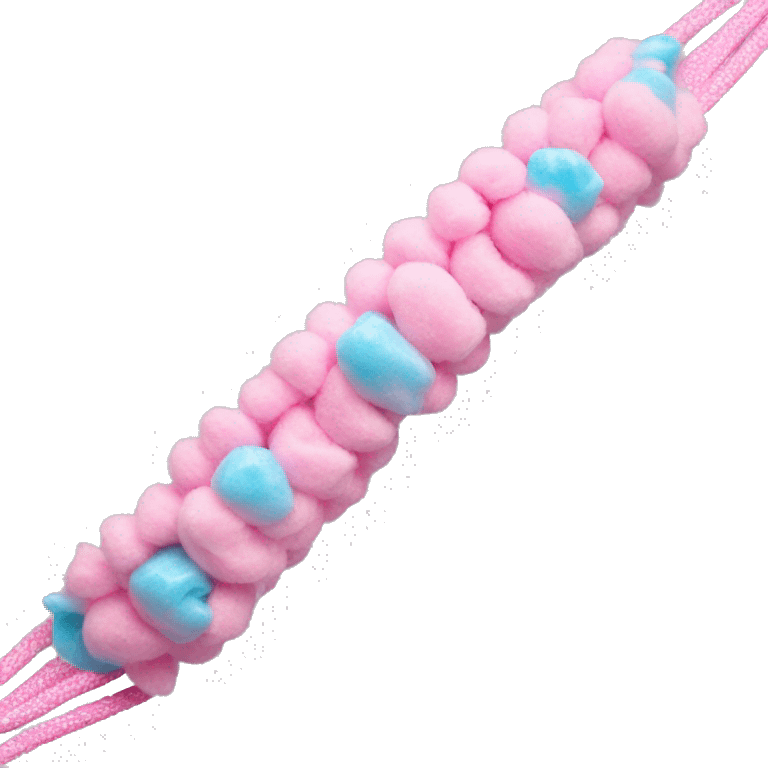 Cotton candy colored bracelet  emoji