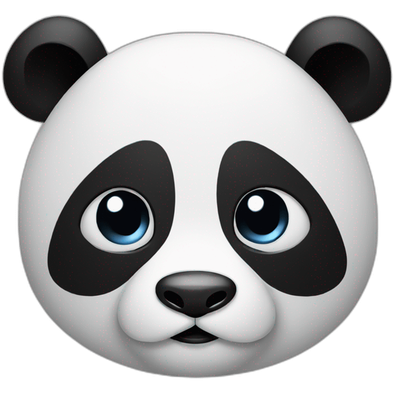 Panda who is confused  emoji