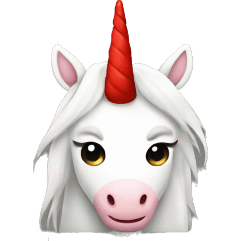 Unicorn with an red X over it emoji