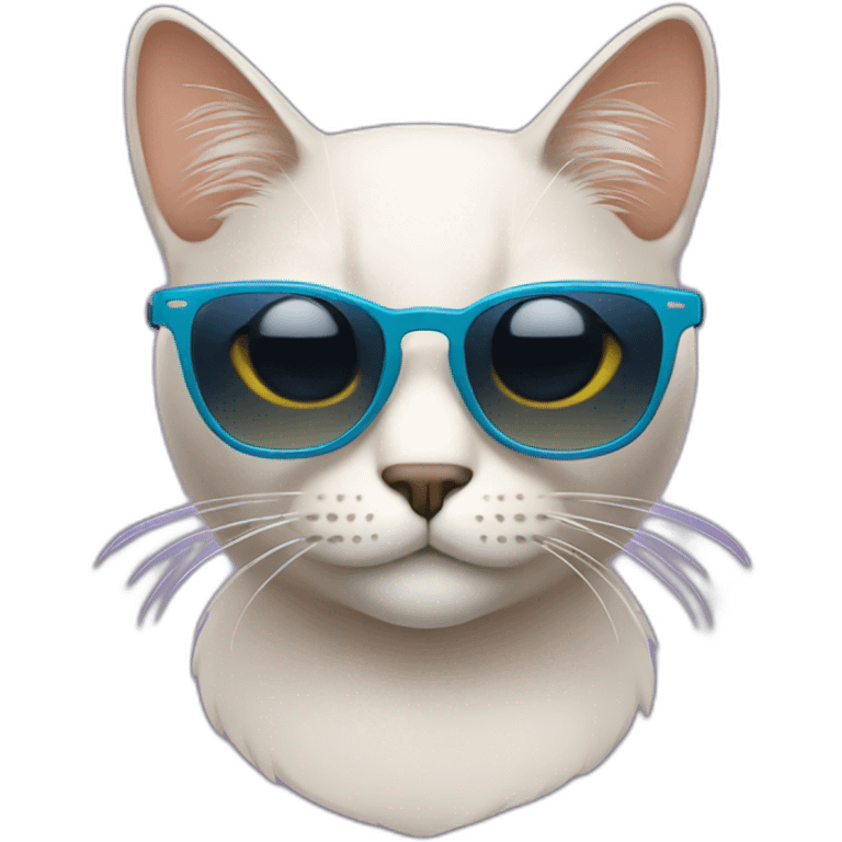 Cat with sunglasses emoji