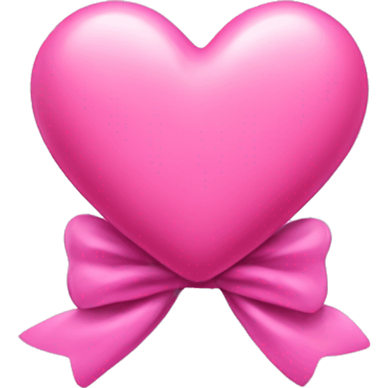 Pink heart with a bow emoji