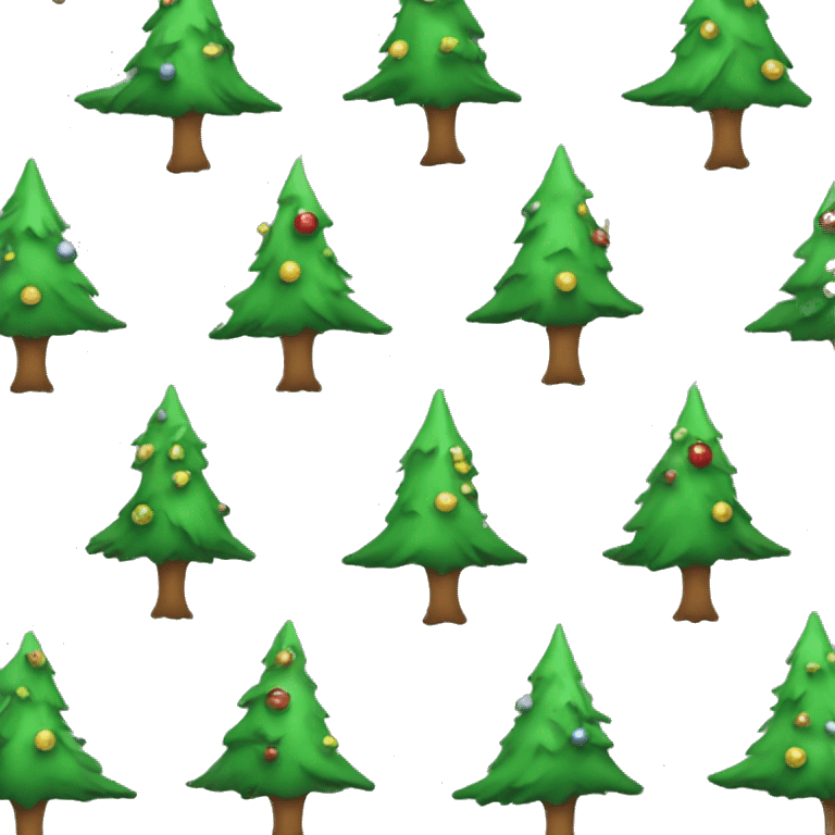 A Christmas tree dinosaur emoji