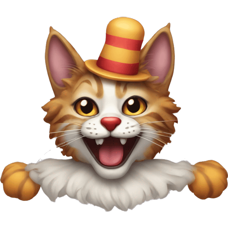 clown cat emoji