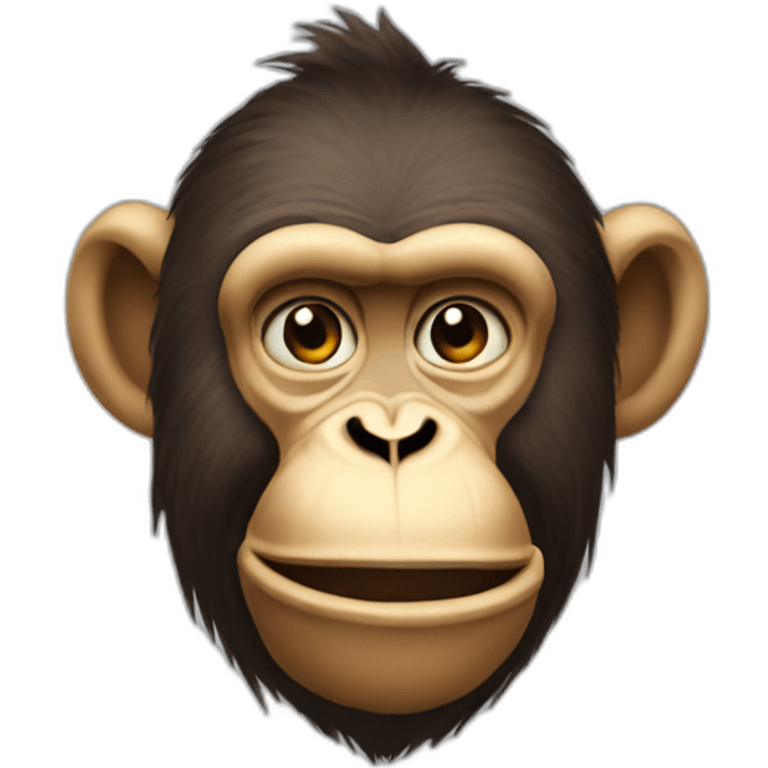 Giga Chad meme Monkey emoji