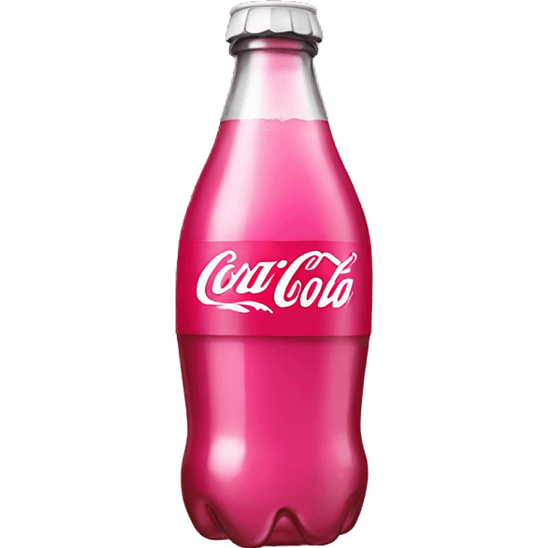 Pink coke bottle  emoji