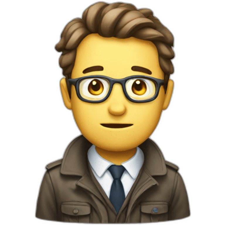 Crazy investigator emoji