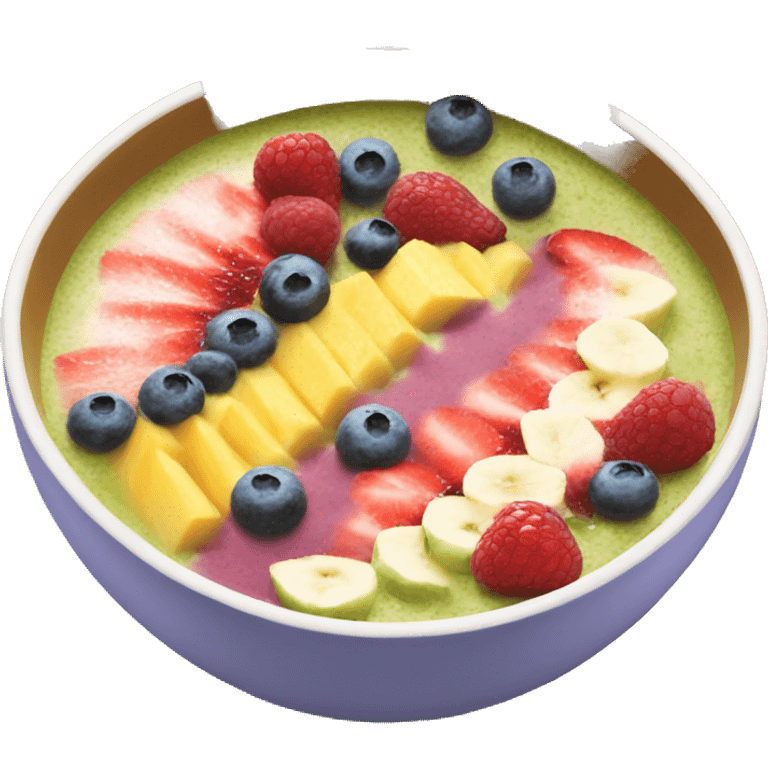 Smoothie bowl emoji