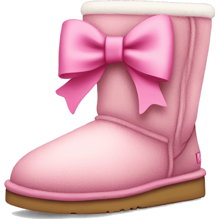 Uggs with a pink bow emoji