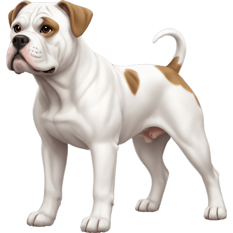 American Bulldog Dog Breed Full Body emoji