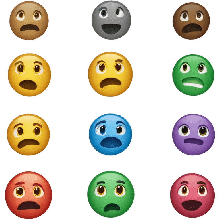 7 different colour emoji  emoji