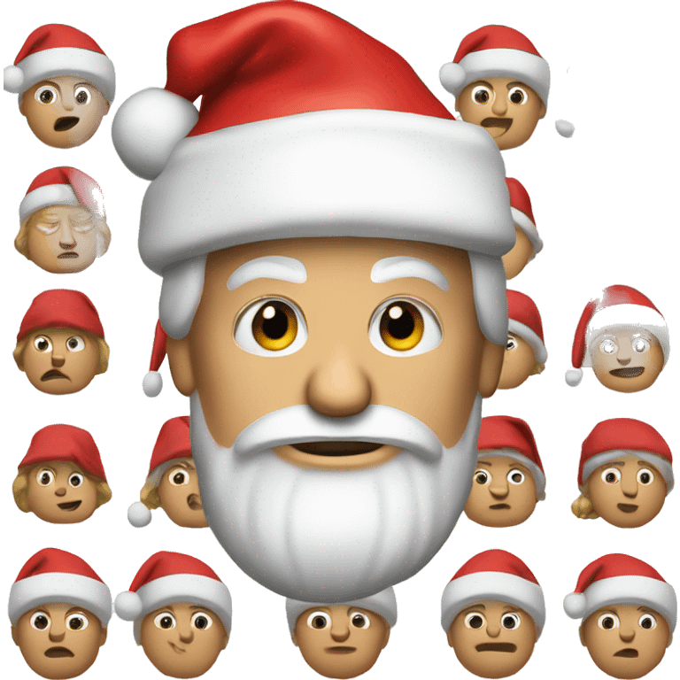 donald trump with santa hat emoji