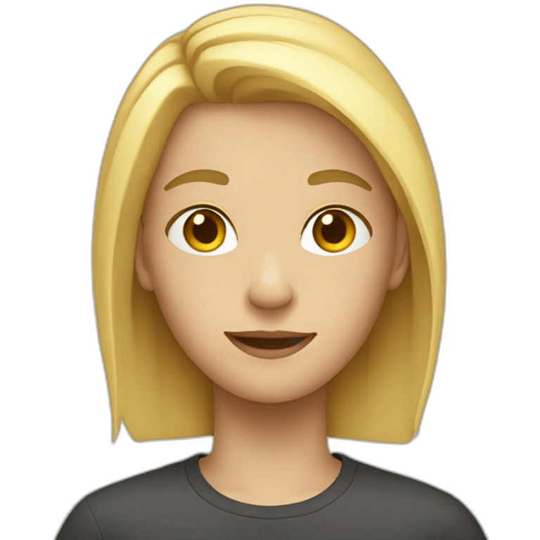 teenager with blond hair  emoji