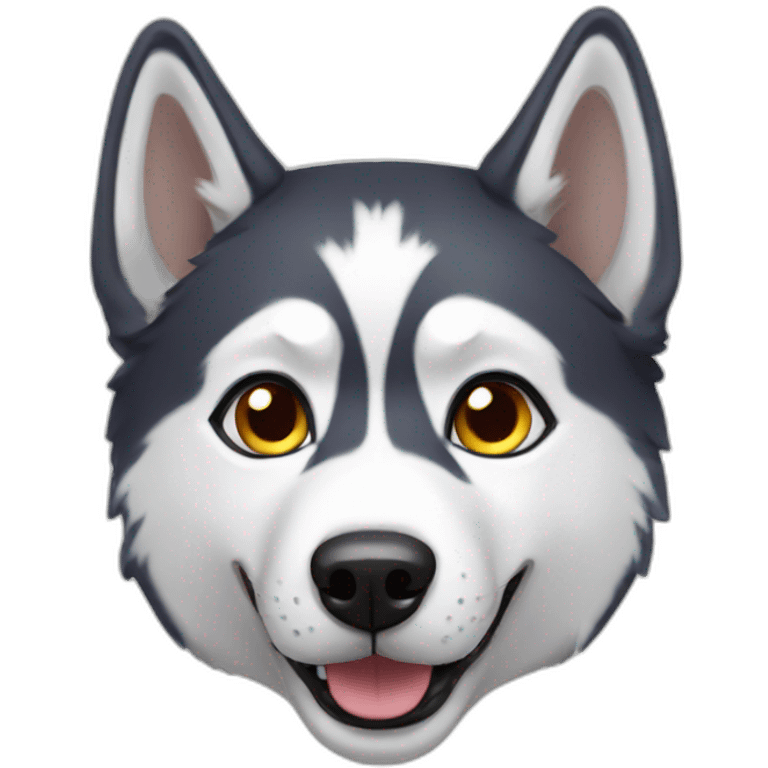 Husky dog emoji