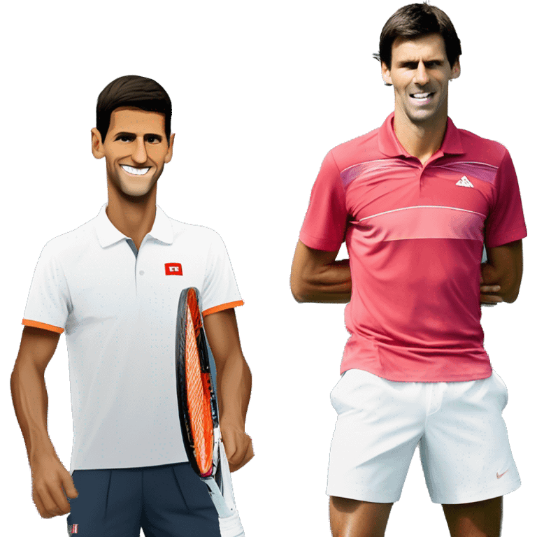 Novak Djokovic and Rafael Nadal emoji