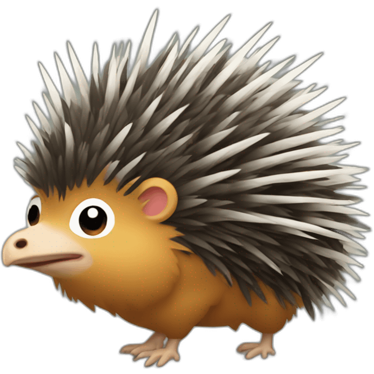 Porcupine-chicken emoji