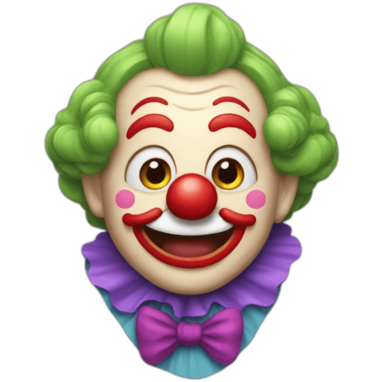 Fun clown emoji