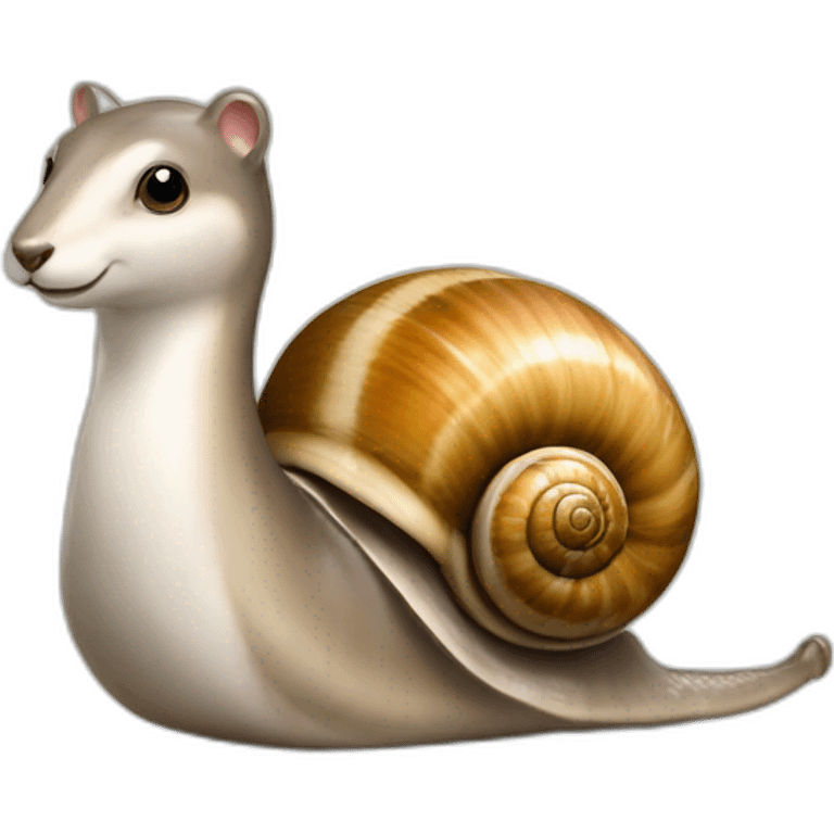 Escargot avec loutre avec cheval emoji