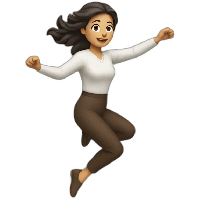 Mujer volando emoji