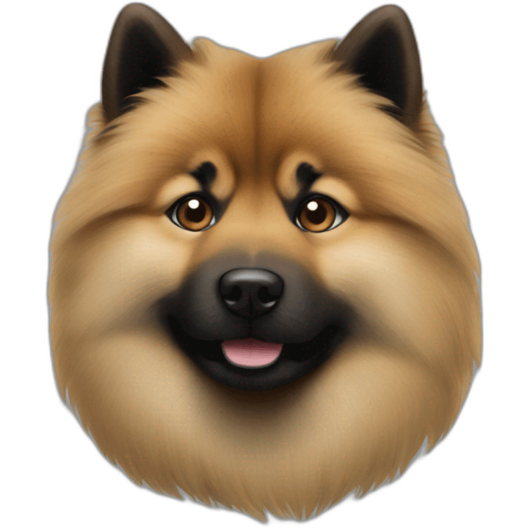 un eurasier pelage noir emoji