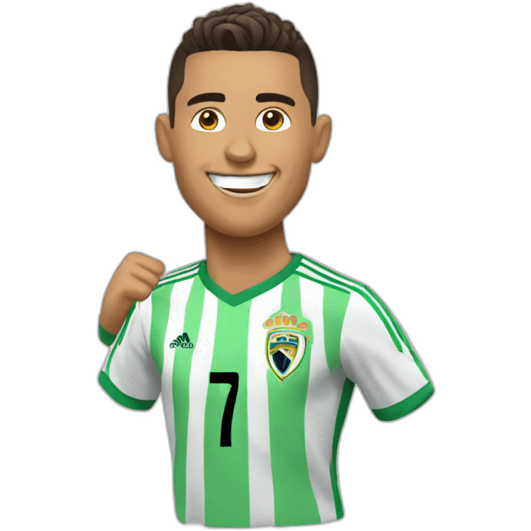 Happy Ronaldo emoji emoji