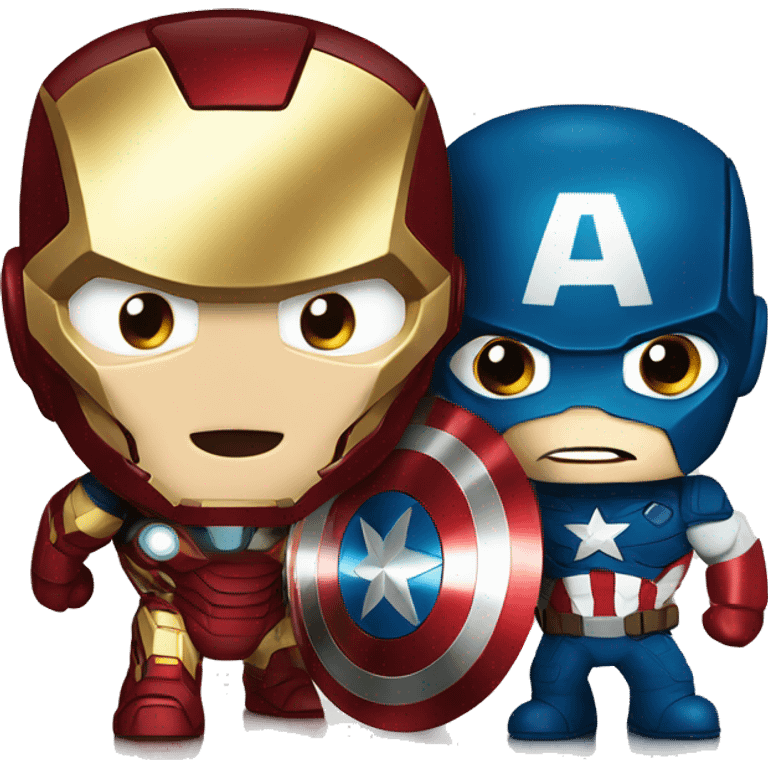 Iron man vs captain america emoji