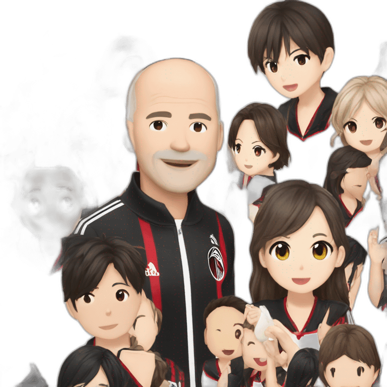 Pioli coach ac milan holding idol group japan emoji