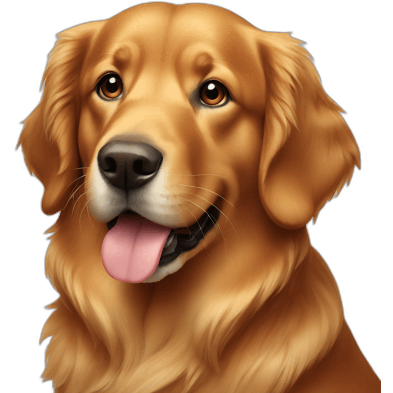 red golden retriever emoji