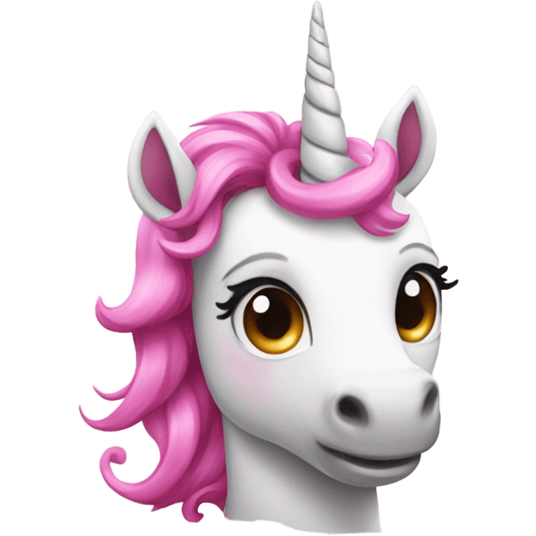 a cute pink and sparky unicorn  emoji