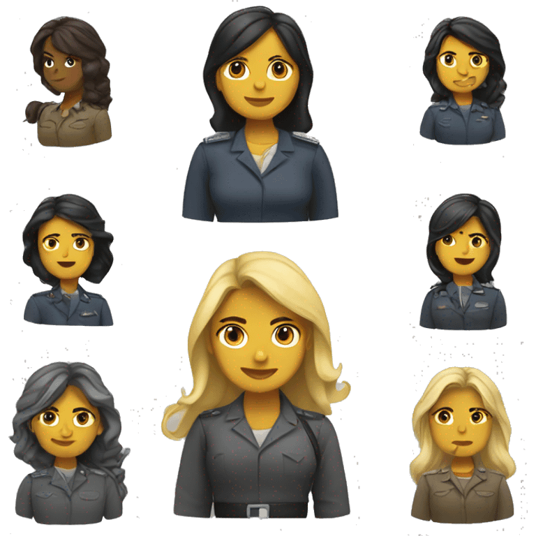 mujeres fuertes emoji