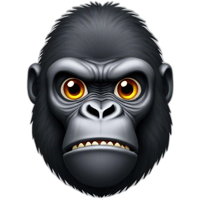 gorilla with danger explosive sign emoji