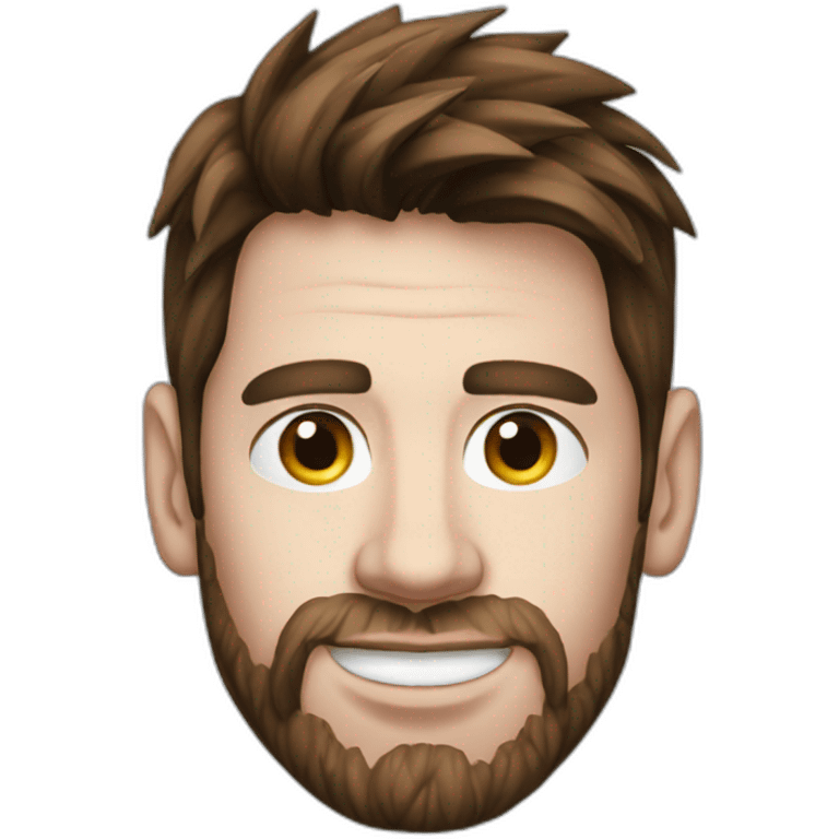 Messi without beard emoji