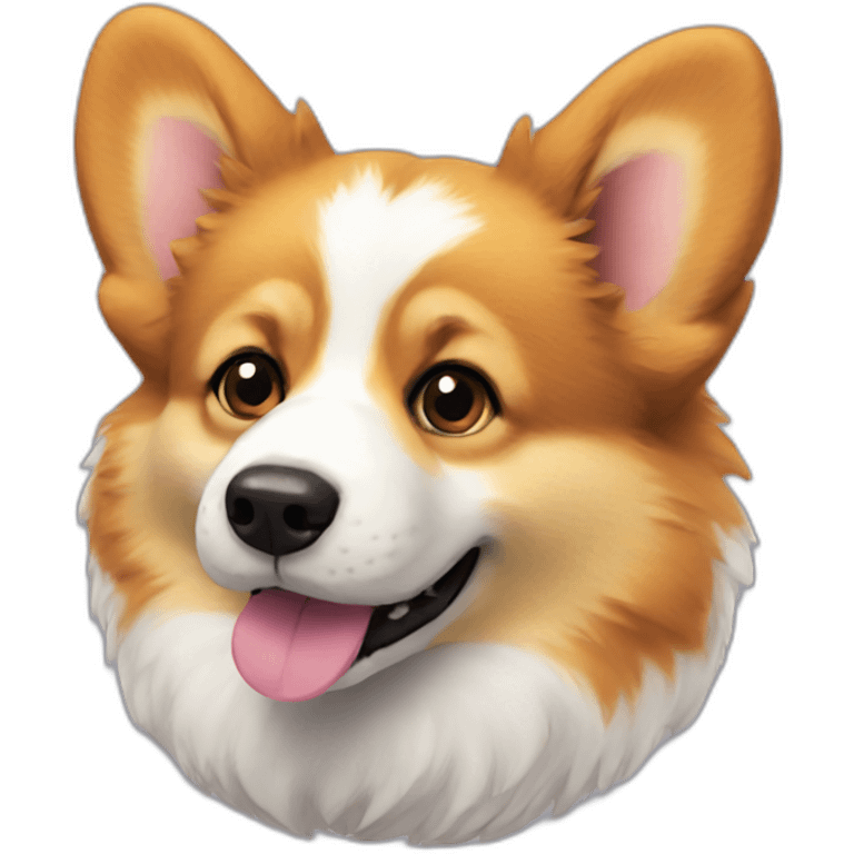 Fluffy corgi emoji