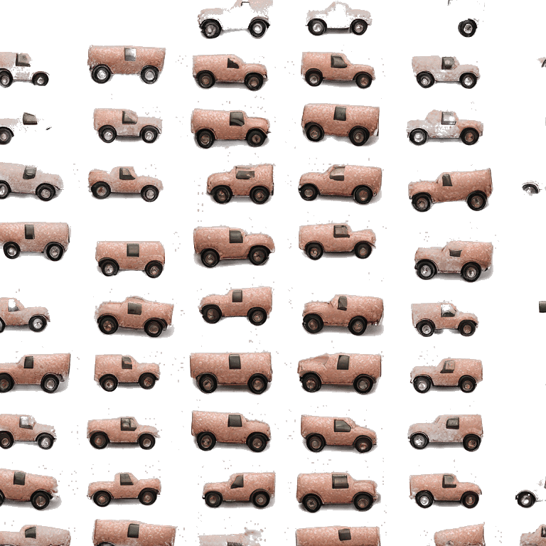 Realistic rose gold leopard print pattern Jeep Gladiator truck. emoji