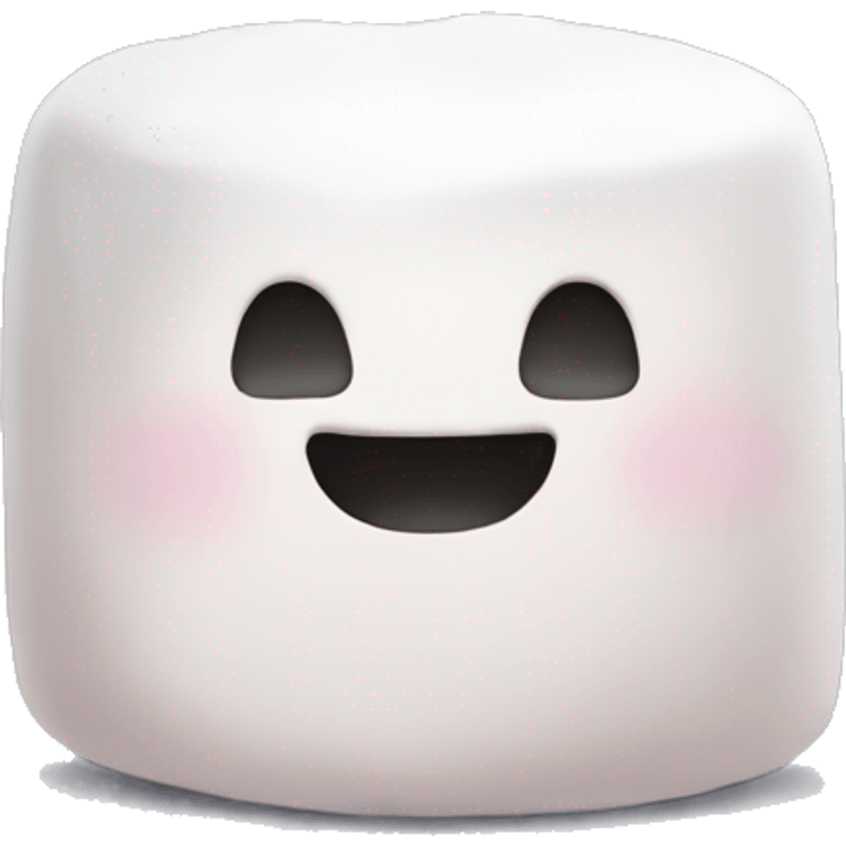 Marshmallow no face emoji