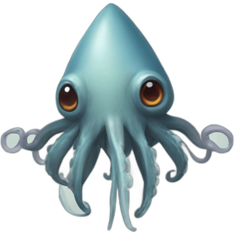 Rocket-squid emoji