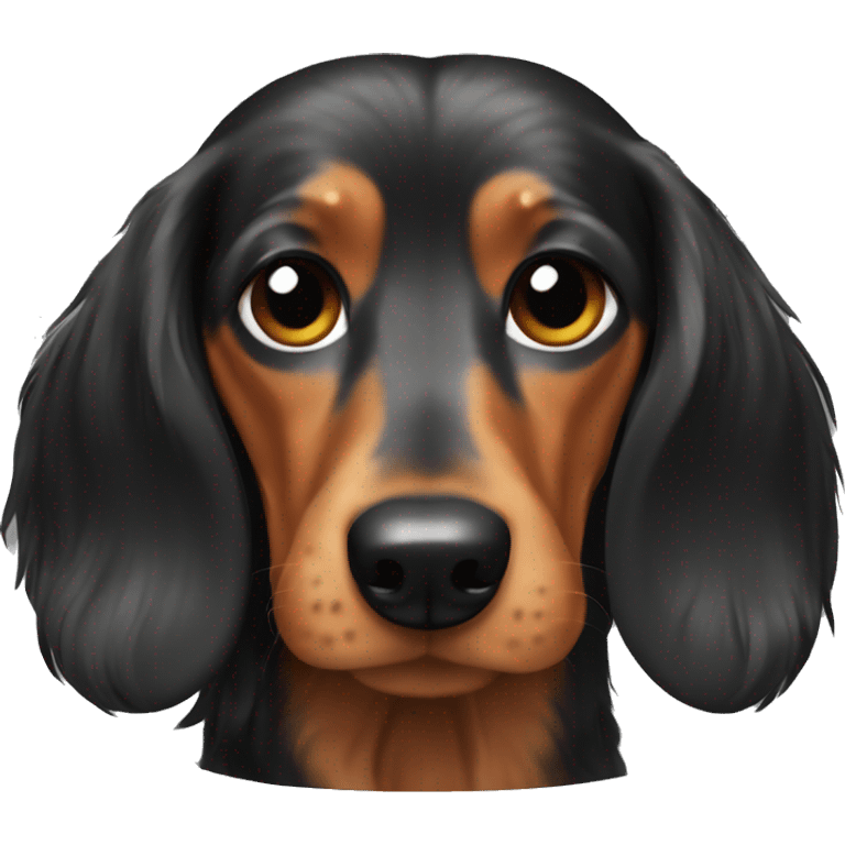 Dachshund long hair emoji