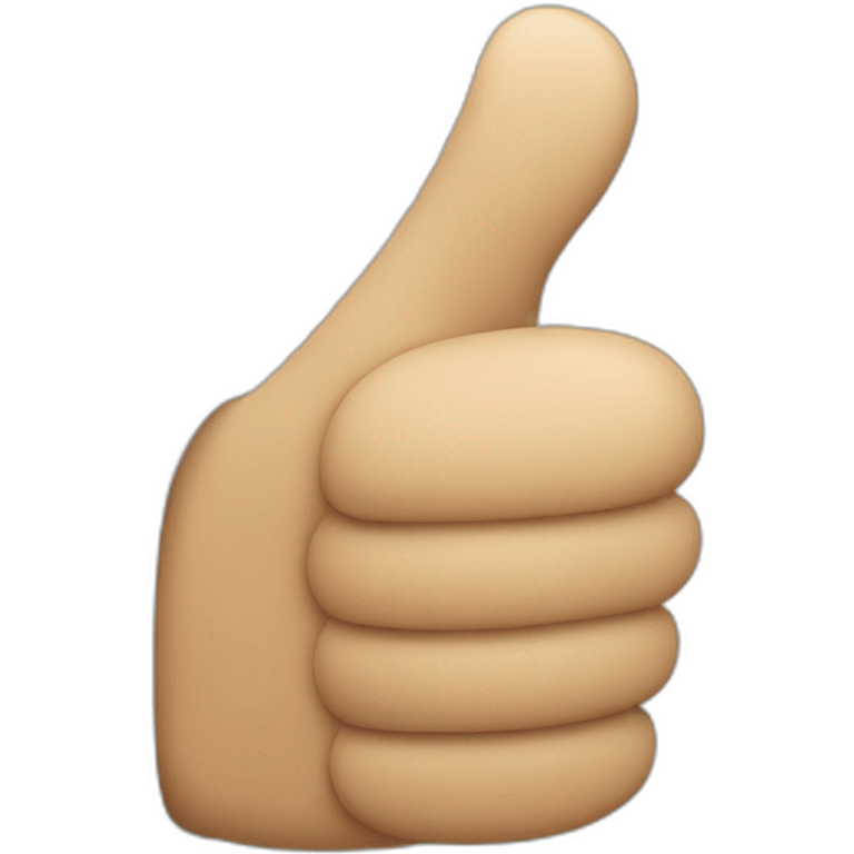 a thumbs up with the thumb curled to the right  emoji