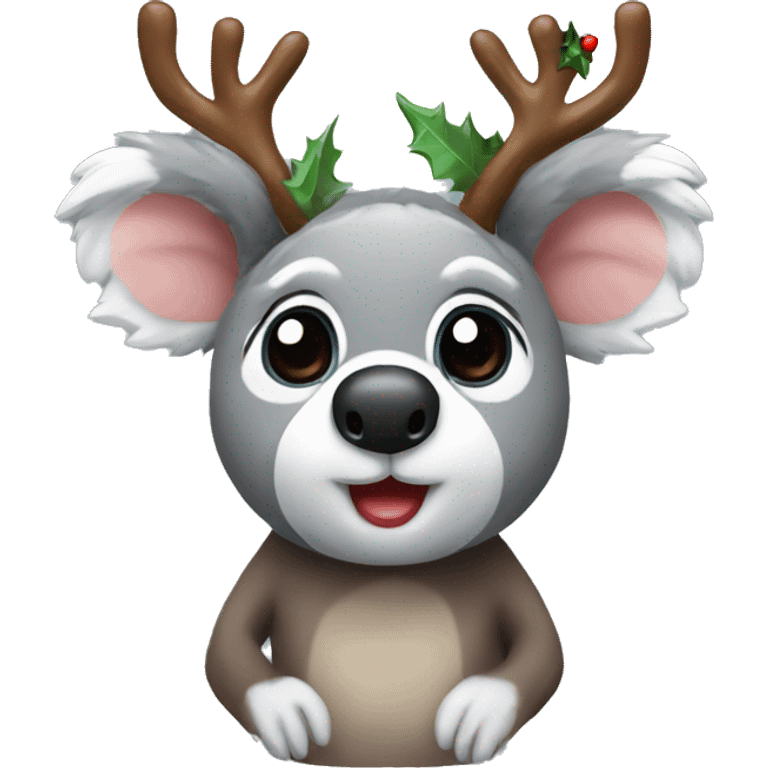 Reindeer koala christmas emoji