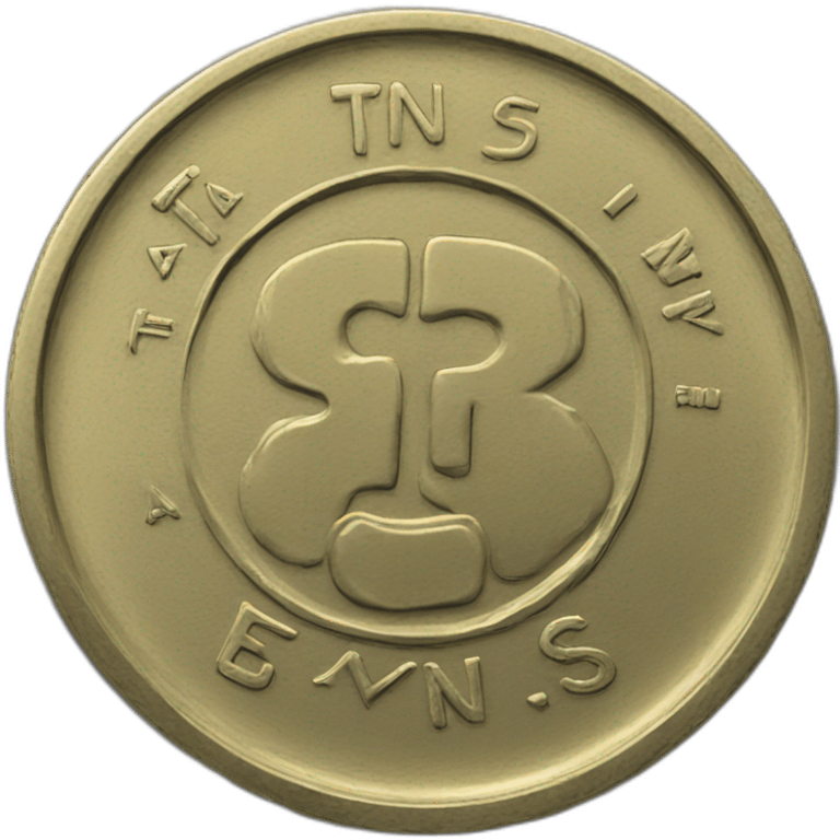 The coin with the TNS inscription on it, the coin must be 55A5FE in that color. emoji