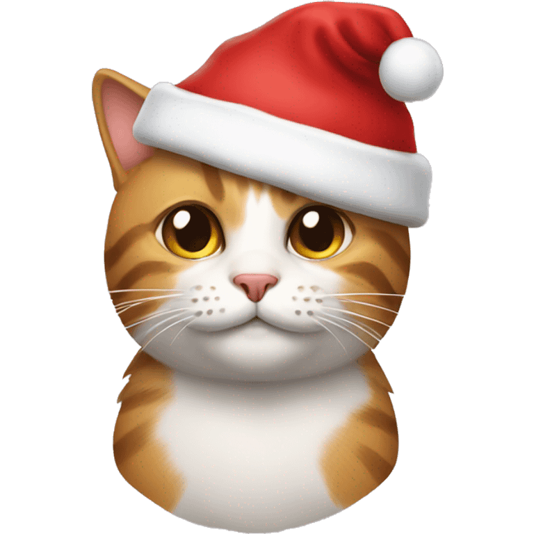 cat with christmas hat emoji