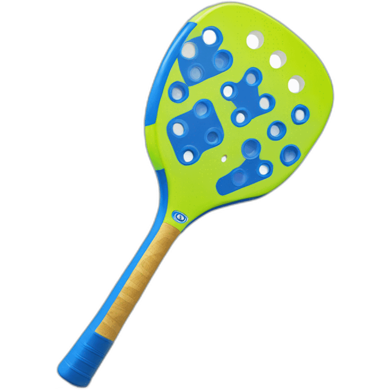 blue pickleball paddle emoji