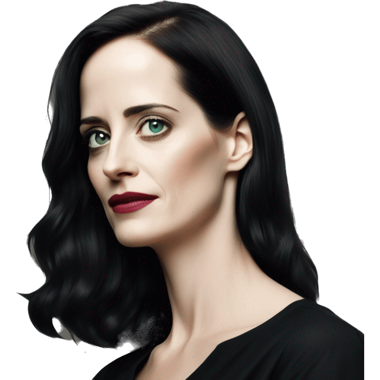 Eva Green in black shirt emoji