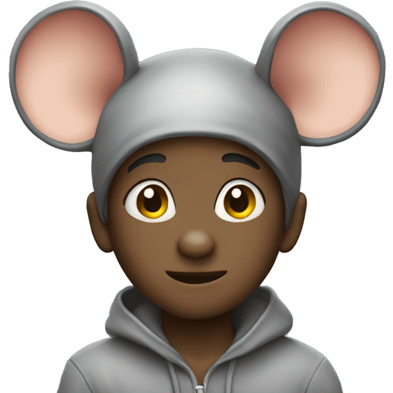 boy dressed as a rat emoji