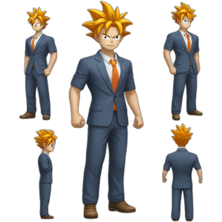 goku in office clothes emoji