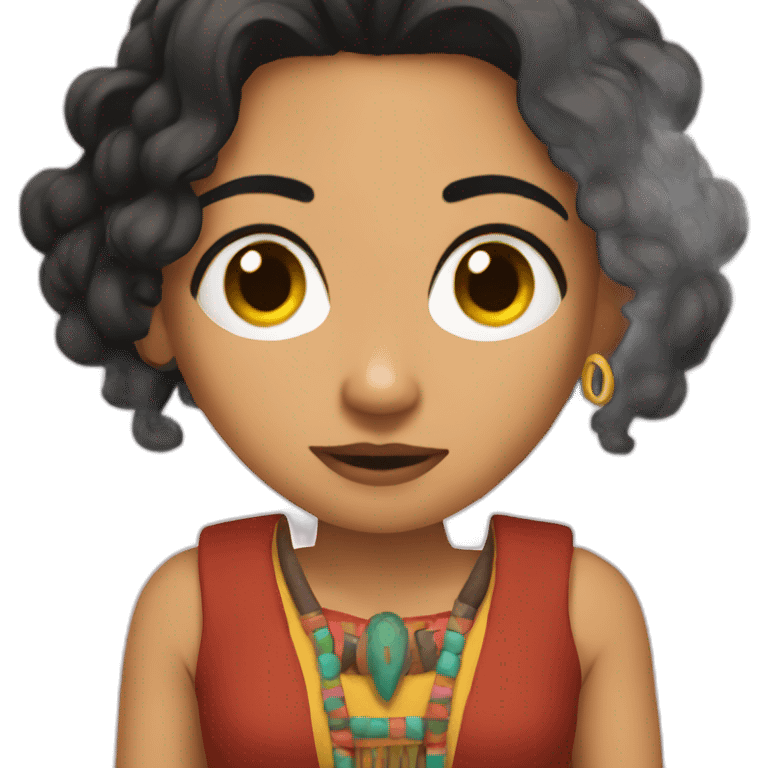 Rachel from serial friends in mexica emoji