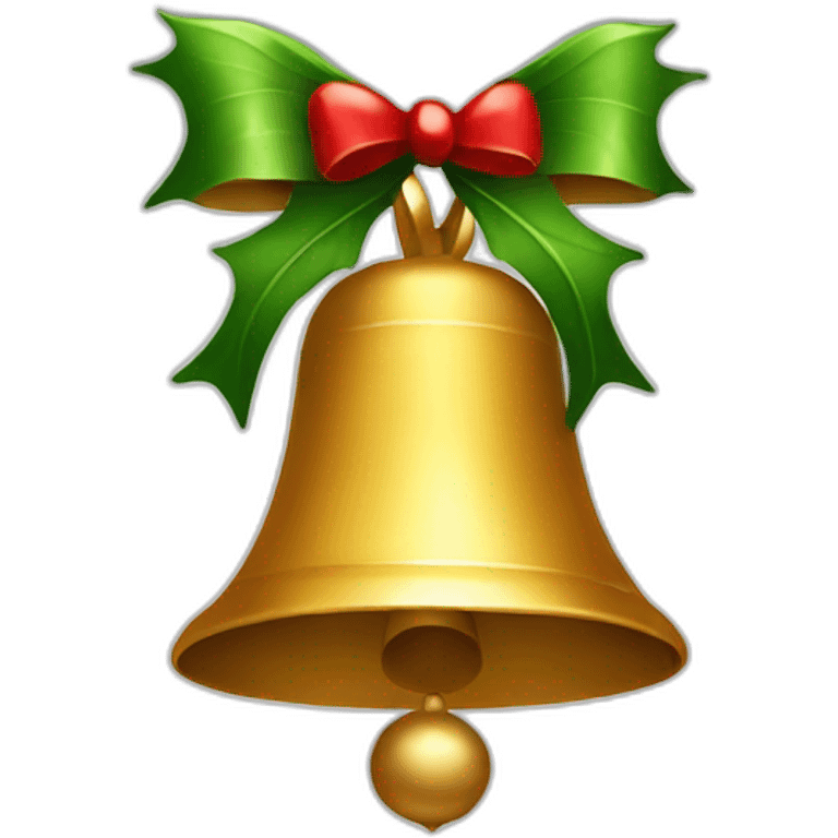 Christmas bell emoji