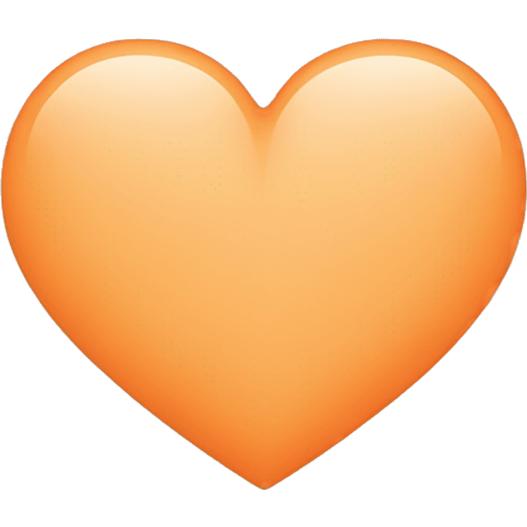 pale orange heart emoji